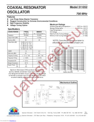 511052 datasheet  