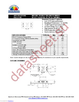 MR126B datasheet  