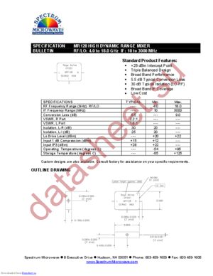 MR128 datasheet  