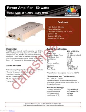 QBS-561 datasheet  