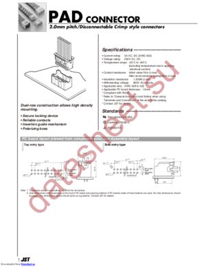 B12B-PADSS-1F(LF)(SN) datasheet  