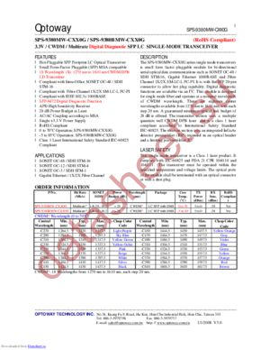 SPS-9380BMW-C430G datasheet  