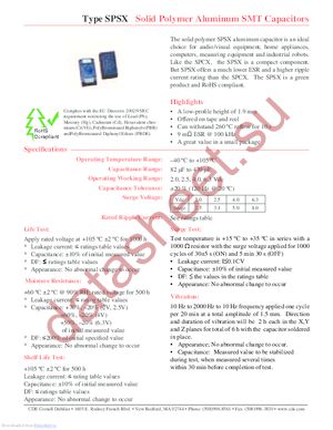 SPSX181M02R datasheet  