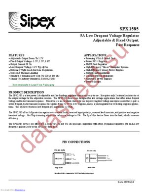 SPX1585AT-L-3-3/TR datasheet  