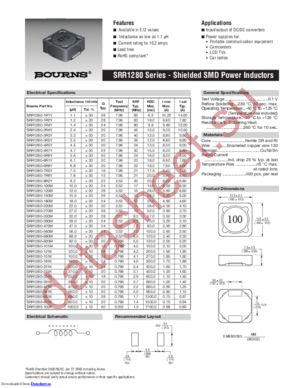 SRR1280-271KL datasheet  