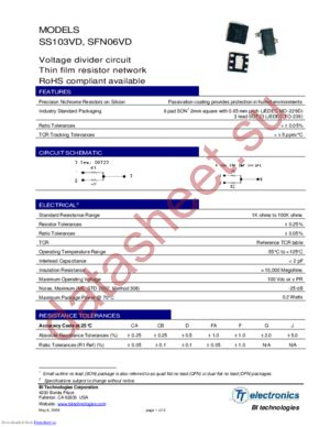 SFN06VD03CBQLF7 datasheet  