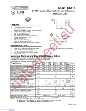 SS14 F3 datasheet  