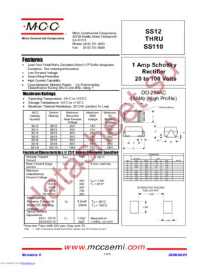 SS14-TR13 datasheet  