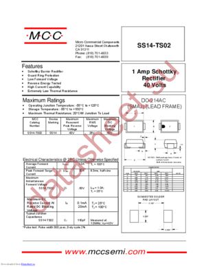 SS14-TS02 datasheet  