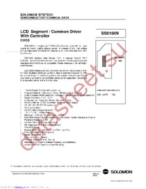 SSD1809 datasheet  