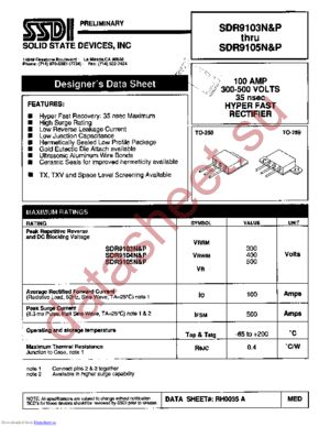 SDR9105N datasheet  