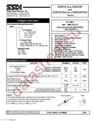 SDR9JFASMS datasheet  