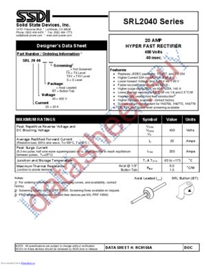 SRL2040 datasheet  