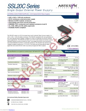 SSL20C-7605 datasheet  