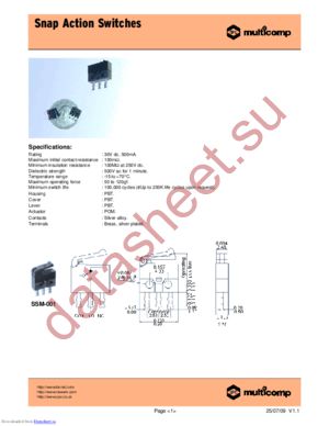 SSM-003 datasheet  