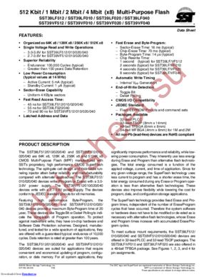 SST39LF020-45-4C-B3K datasheet  