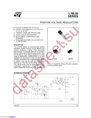 L78L08ABZAPTR datasheet  