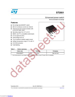 ST2051 datasheet  