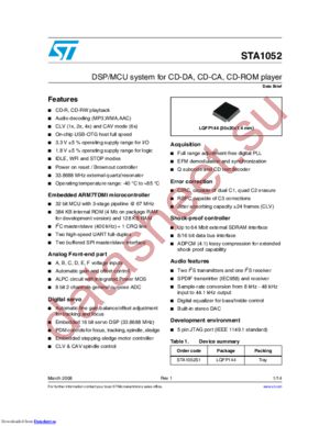 STA1052 datasheet  