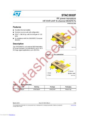 STAC3932F datasheet  