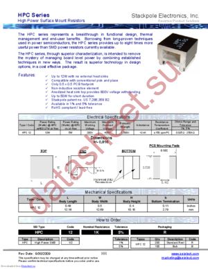 HPC12 datasheet  