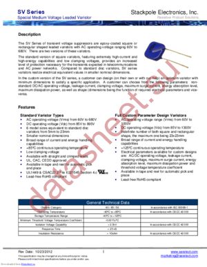 SV140S23B datasheet  