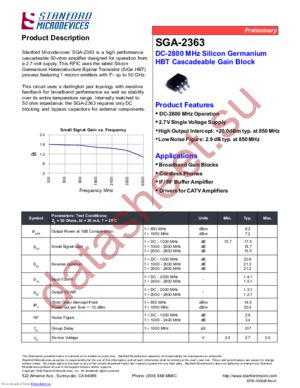 SGA-2363 datasheet  