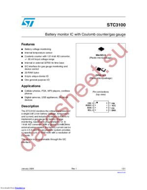 STC3100 datasheet  