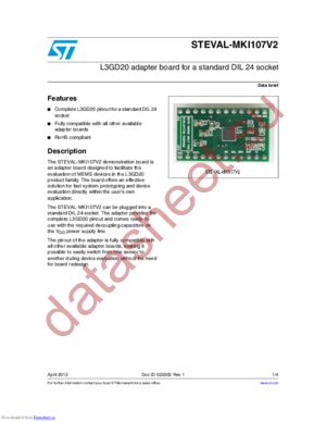 STEVAL-MKI107V2 datasheet  