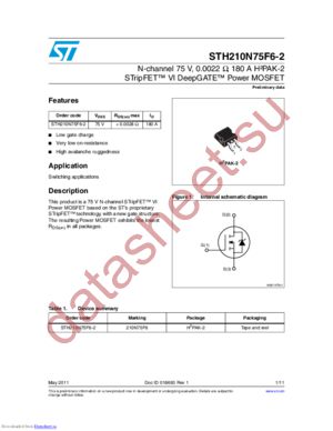 STP110N55F6 datasheet  