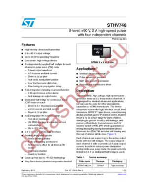 STHV748QTR datasheet  