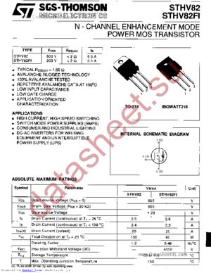 STHV82FI datasheet  