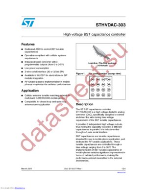 sthvdac-303 datasheet  