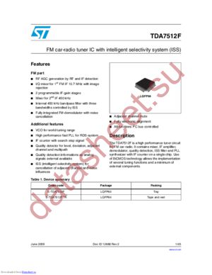 E-TDA7512FTR datasheet  