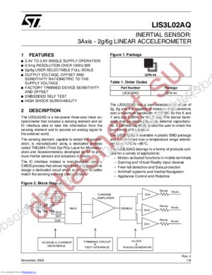 LIS3L02AQ-TR datasheet  