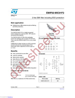 EMIF02-MIC01F2 datasheet  