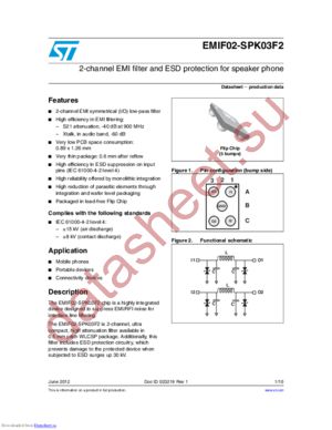 EMIF02-SPK03F2 datasheet  