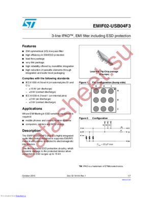 EMIF02-USB04F3 datasheet  