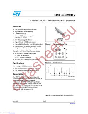 EMIF03-SIM01F2_08 datasheet  