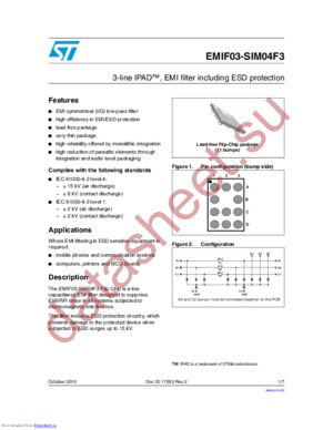 EMIF03-SIM04F3 datasheet  
