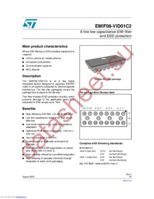 EMIF08-VID01C1 datasheet  
