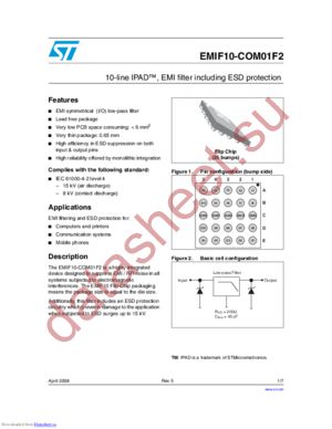 EMIF10-COM01F2_08 datasheet  