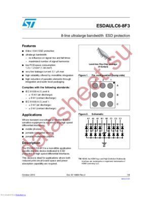 ESDAULC6-8F3 datasheet  