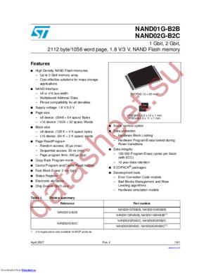 NAND02GR3B2C datasheet  