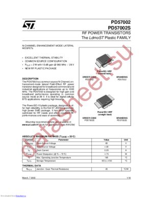 PD57002S datasheet  