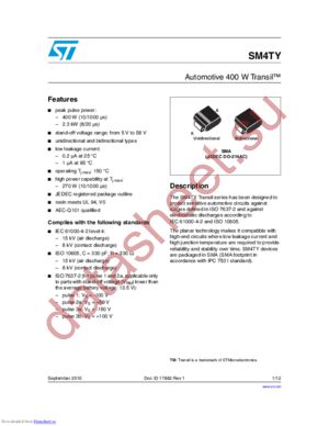 SM4T21AY/CAY datasheet  