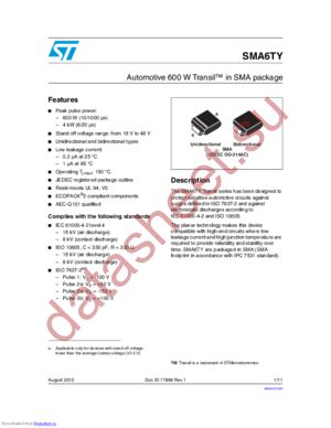 SMA6T24AY/CAY datasheet  