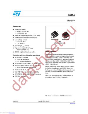 SMAJ26A/CA datasheet  