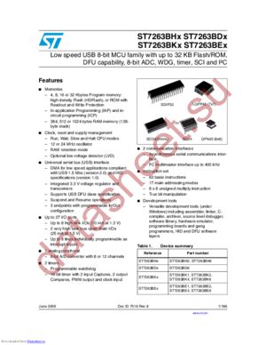 ST7263BDx datasheet  