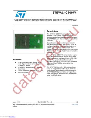 STEVAL-ICB007V1 datasheet  